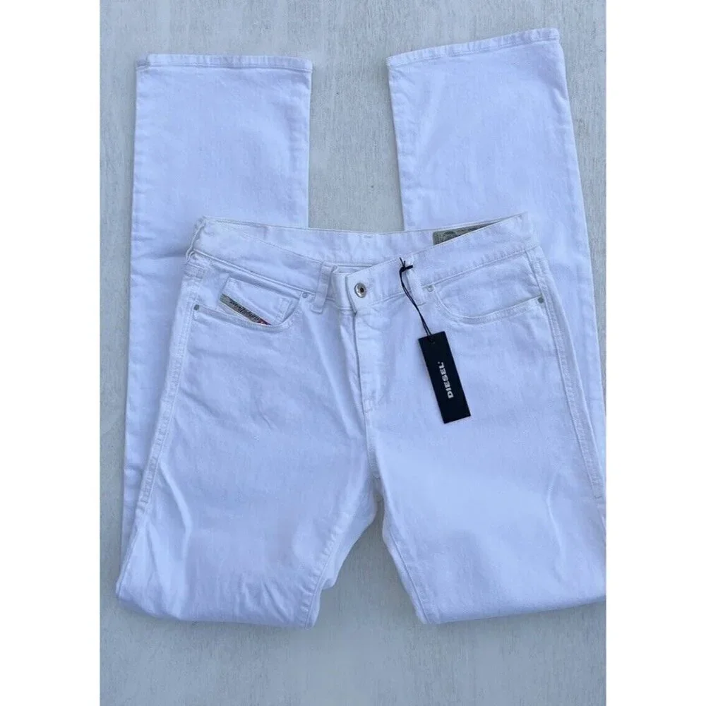 Diesel White Denim Women’s Bootzee Bootcut Regular Jeans W31 L32 R85W1 - Picture 16 of 16